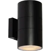 QAZQA Applique murale extérieure moderne noire 2 lumières AR111 IP44 - Duo