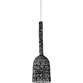 Ay Illuminate Suspension Umut 2 rotin noir ø30cm