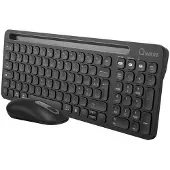 Qware Clavier Sans Fil + Souris Florence Azerty Noir (pcb-398bl)