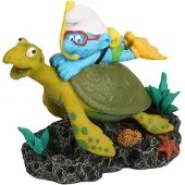 Diverse Figure Smurf With Turtle