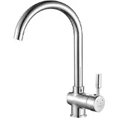 Laveo Robinet d'évier de cuisine chromé LETE