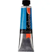 Cobra Peinture à l'huile - - Cyan primaire - Tube 40ml - Watermixable - Qualité artistique