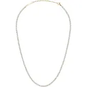 Daniel Wellington - Sparkling Gold Plated Crystal Necklace Classic Tennis DW00400391, (Acier, Cristallin)