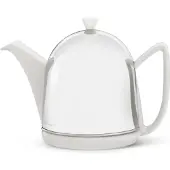 Bredemeijer 1510W Cosy Théière Céramique/Acier Inoxydable Blanc 1 L