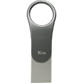 Silicon Power Clé USB 16GB C80 3.0 Silver Type-C Ready