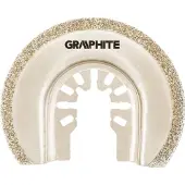 Graphite Disque HCS demi-cercle pour céramique 65mm, galvanisé avec revêtement diamant (56H063)