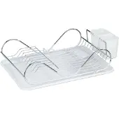 Wenko Absolument Maison - Egouttoir À Vaisselle Métal Chromé Blanc 48 X 32 X 12 Cm - Blanc
