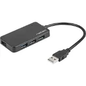 Natec Hub USB 3.0 Moth (4 ports, noir)