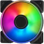 Fractal Design Prisma AL-12 - Ventilateur châssis - 120 mm - noir, blanc semi-opaque