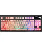 Mars Gaming MKAXPFR clavier USB Français Noir, Rose