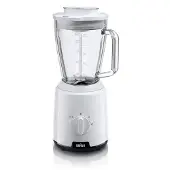 Braun Household PowerBlend 1 JB1050WH Mixeur sur socle 1,5 l Verre Embout mélangeur Blenders