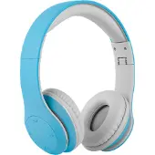 Krüger&Matz Street Kids BT Casque pour enfants, bleu, pliable, avec microphone