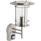 Brilliant Lampe d'extérieur en acier inoxydable avec capteur York