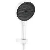 Hansgrohe Ensemble de support de pommeau de douche Rainfinity 130 3jet, avec flexible de douche de 125 cm, finition blanc mat