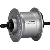 Shimano Nexus Dh-c3000 Dynamo 3w Front Hub Argenté 36H / 10 x 100 mm