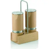 kela Set d'assaisonnement pour épices et sel 3 pcs Kauri Buk 13 cm KL-12193