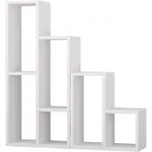 Homitis Woody Fashion Bookshelf | Mélaminé | Epaisseur 18mm | Blanc