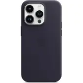 Apple Coque Leather MagSafe pour iPhone 14 Pro - Ink