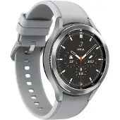 Samsung Galaxy Watch4 Classic - 46 mm - argent - montre intelligente avec bracelet Ridge Sport - élastomère de fluor - argent