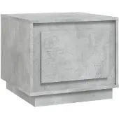vidaXL Table basse gris béton 51x50x44 cm Bois composite