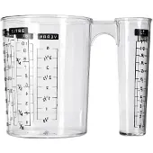 Paris Prix verre doseur plastique double mesures - 104025A