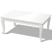 vidaXL Table basse 100x60x42 cm blanc brillant