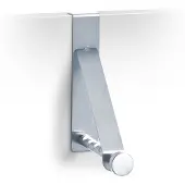 Zeller 13880 Patère avec crochet en acier inoxydable à fixer sur la porte, 3 x 15,3 x 15, 4 cm