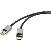 Speaka Professional - Câble De Raccordement Displayport Fiche Mâle Displayport, Fiche Mâle Displayport 2.00 M Noir Sp-951
