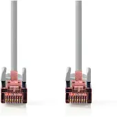 Nedis Câble réseau CAT6 | RJ45 mâle | RJ45 mâle | S/FTP | 3.00 m | Rond | LSZH / PVC | Gris | Emballé