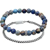 KUZZOI Bracelet bleu foncé / argent