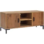 vidaXL Armoire TV Marron 110x35x48 cm Pin massif recyclé
