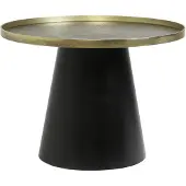 Light & Living Table basse Popeta bronze antique noir - Ø60x44 cm