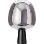 Light & Living Lampe de table verre fumé noir mat Maysony Ø 40 x 59cm