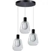 Eth Lampe suspendue 3 lumières Gary verre