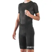 Siroko - Pantalon de vélo porte-bidon BX Squadra - Taille S - Noir