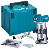 Makita DRT 50 ZJ Fraiseuse multifonctions sans fil 18 V Brushless Solo + Makpac - sans batterie, sans chargeur
