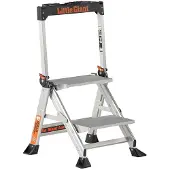 Altrex Jumbo Step 2 Marches - Simple - Aluminium - 2 Marches - Avec Barre D'appui - Hauteur De Travail Max. 2,46 M