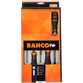 Bahco Slotted -pozidrivfit With Rubber Handle Screwdriver Set 5 Units Argenté