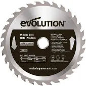 Evolution Lame De Scie à Bois Evolution 180 Mm / 30 Dents Avec Pointe Widia Tct Pour Tronçonneuses