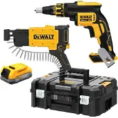 DeWalt DCF620E1K-XJ 18V Li-Ion Sans Fil Visseuse Pour Cloisons Sèches / Visseuse À Ruban (1 X Batterie Power Stack) En TSTAK