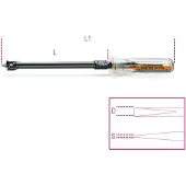 Beta 012500050 1250 Klemmschraubendreher mit Schlitz 0,7x5