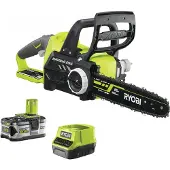 Ryobi Tronçonneuse brushless RCS18X3050F 18V One+ + 1 batterie 5.0 Ah + 1 chargeur
