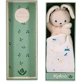 Kaloo Carre douceur doudou lapin blanc delicat