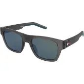Tommy Hilfiger Lunettes de soleil Tommy Hilfiger TH 1975/S Lunettes de soleil, Gris mat/Vert, 51 mm homme || Taille Unique