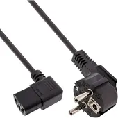 InLine cordon d'alimentation (5 m), Câble d'alimentation, Noir