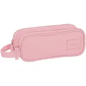 Pop Pulse Emporium Trousse double multi-usages Safta Rosa 21 x 8 x 6 cm