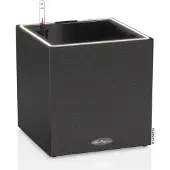 Lechuza Jardinière CANTO Stone 30 LED Low ALL-IN-ONE 30x30 cm