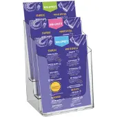 Europel Porte-brochure 3xA4 Acrylique transparent