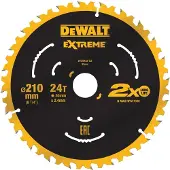 DeWalt Lame de scie Extreme; 210x2 4x30 mm; Z24
