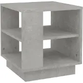 vidaXL Table basse gris béton 40x40x43 cm bois composite